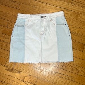 PACSUN two-tone denim mini skirt, size 26 / 2